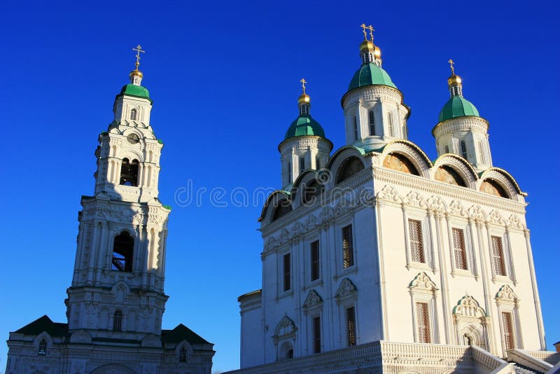 Walls and towers of the old Astrakhan Kremlin. Walls and towers of the old Astrakhan Kremlin