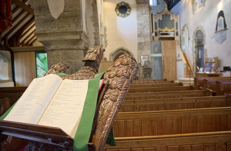 Eagle Lectern of St Peter Ad Vincula Church. Wisborough Green, Sussex