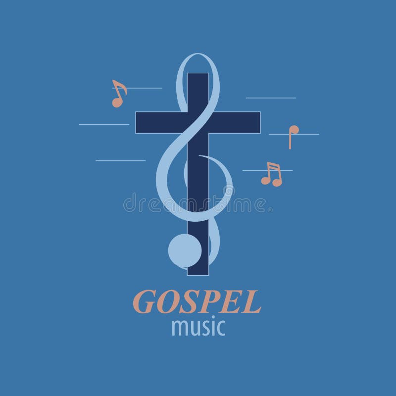 Logo Gospel Music Vektor Abbildung Illustration Von Religion 84605216