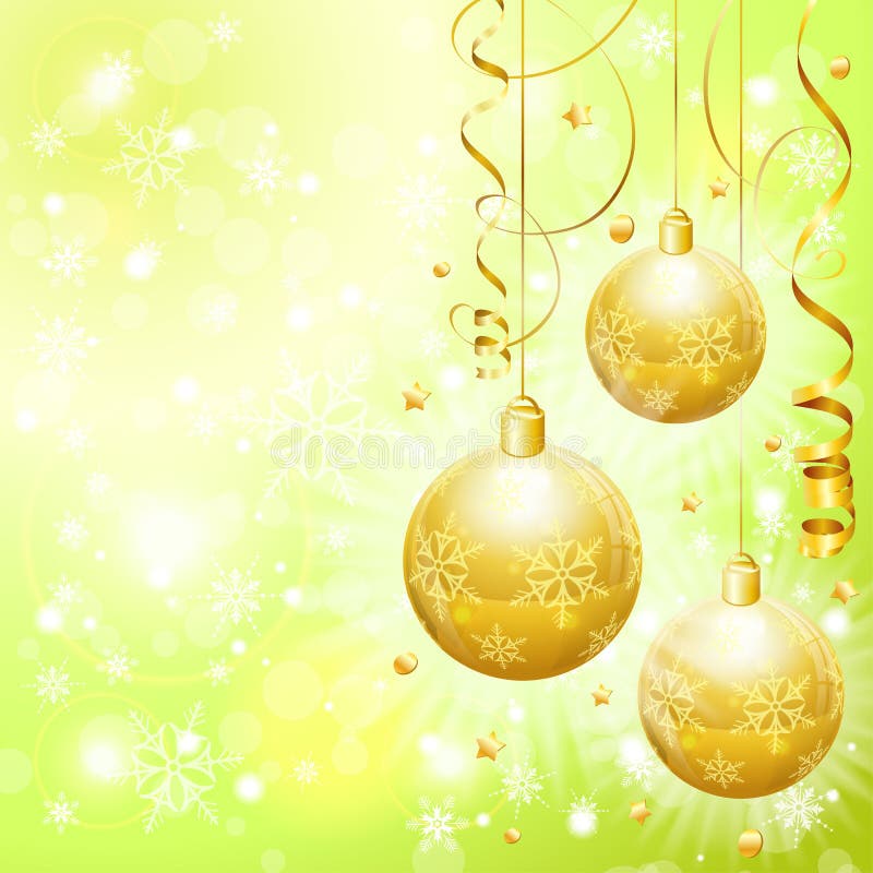 Gold Christmas Background / Vector Illustration Stock Vector ...