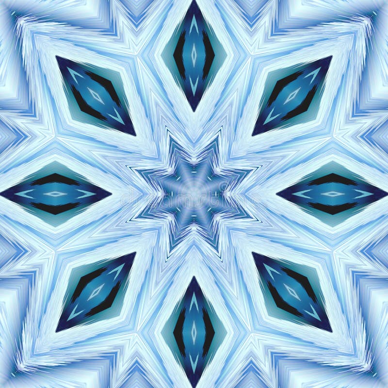 Christmas Abstract Background Pattern Snowflakes. Mirror Symmetry Stock ...