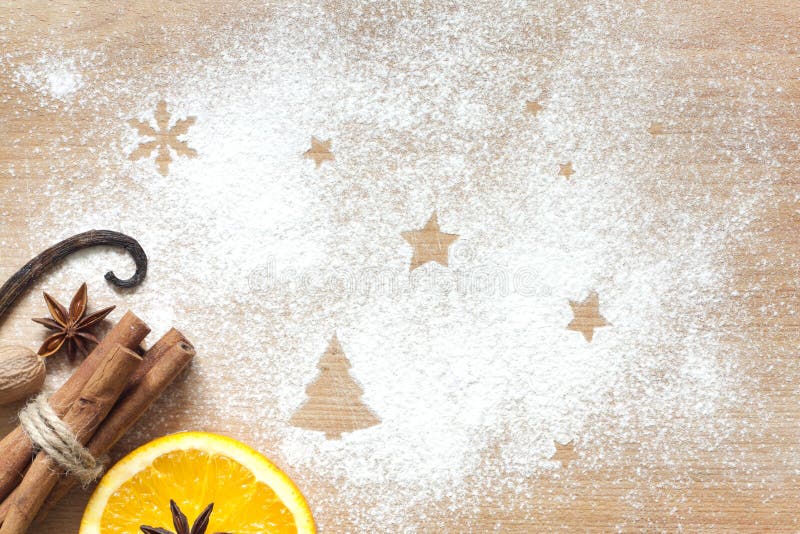 Christmas abstract food background on cutting board stock photos Christmas abstract food background on cutting board stock photos