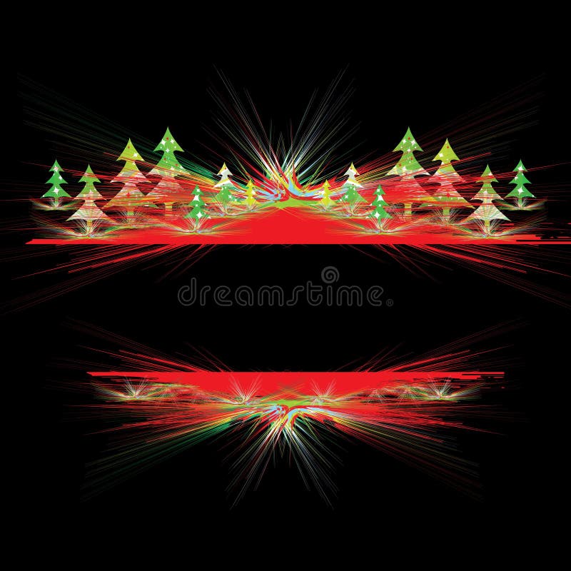Christmas abstract shiny frame stock illustration