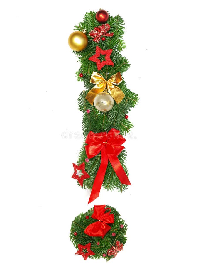 Christmas Alphabet Letter! stock photos