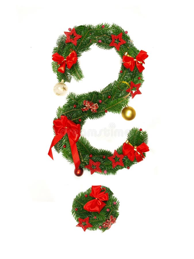 Christmas Alphabet Letter? stock images
