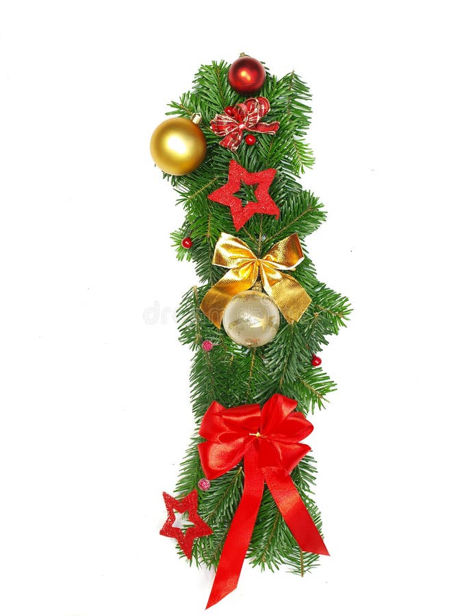 Christmas Alphabet Letter I royalty free stock images