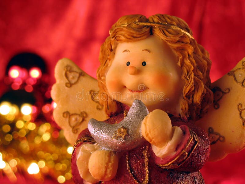 Christmas angel stock photo. Image of green, decorate, bright 42176