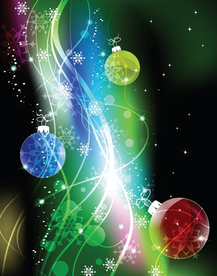 Christmas Disco Balls Background with Copy Space for Text, Party