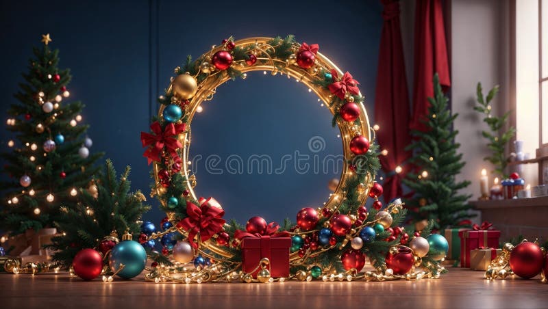 Christmas background frame image illustration royalty free illustration