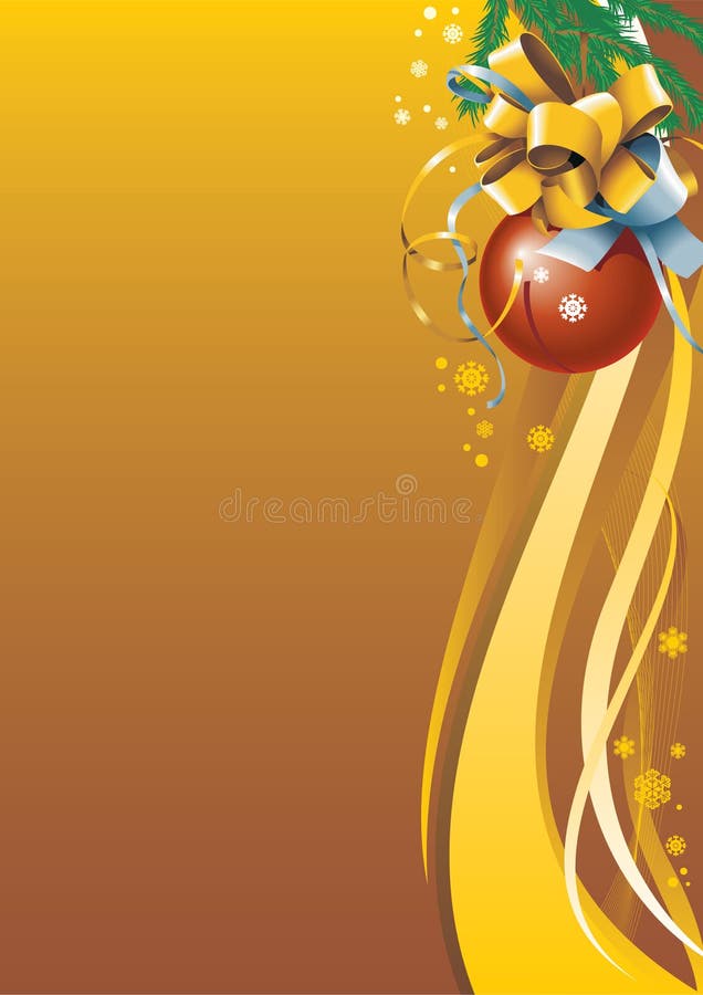 Christmas background in golden color