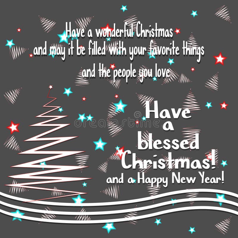 Christmas background with greeting text, star, Merry Christmas and Happy New Year card royalty free illustration Christmas background with greeting text, star, Merry Christmas and Happy New Year card royalty free illustration