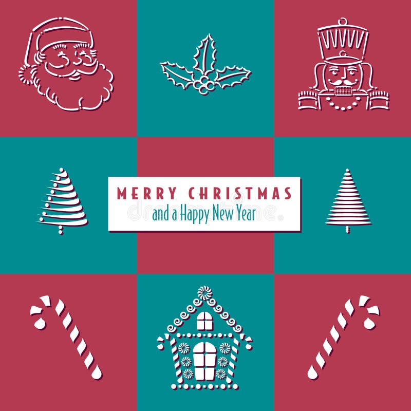 Christmas background with holiday items royalty free illustration Christmas background with holiday items royalty free illustration