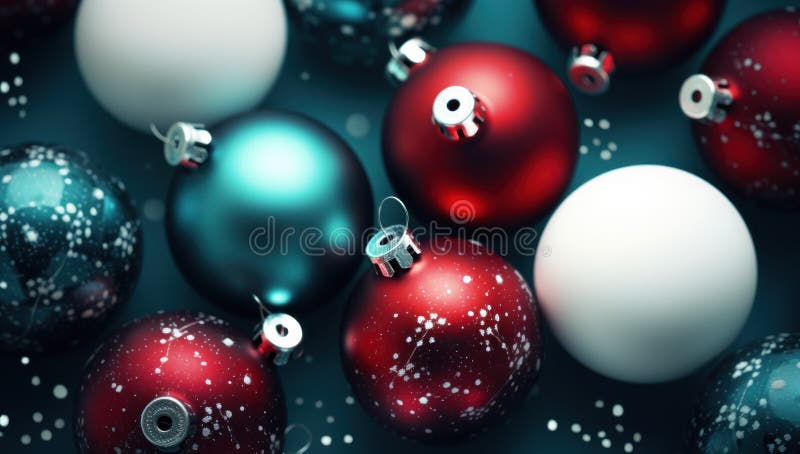 Christmas background with New Year decorations stock photos