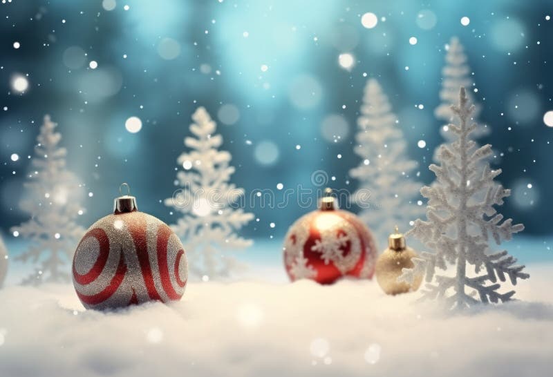 Christmas background with New Year decorations stock image