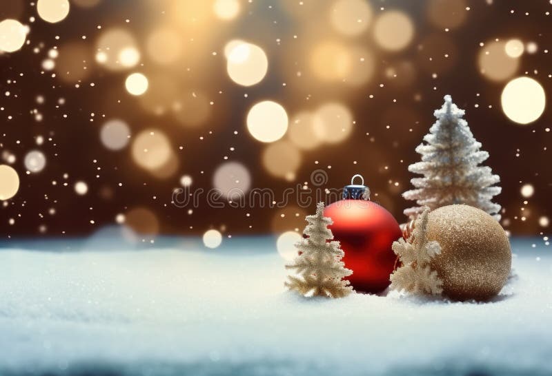Christmas background with New Year decorations stock photos