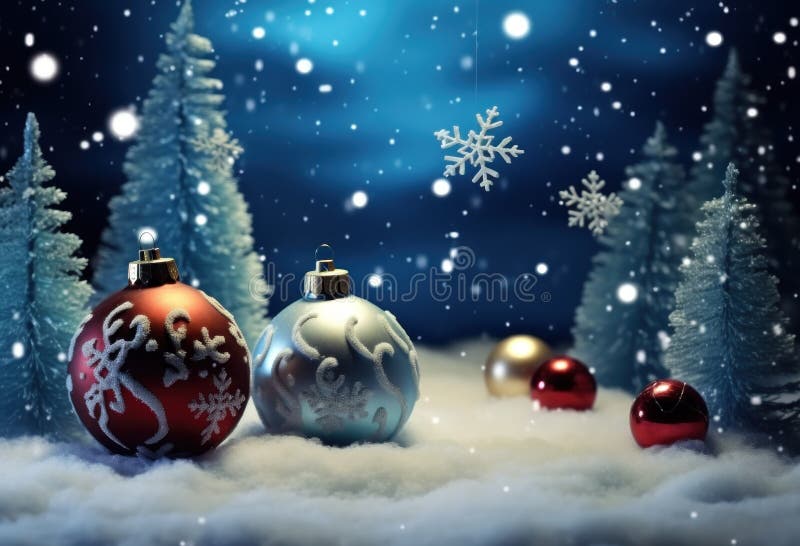 Christmas background with New Year decorations royalty free stock photography
