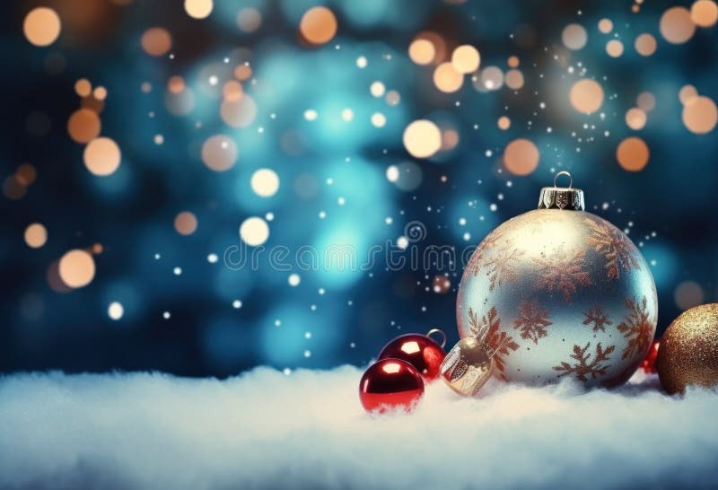 Christmas background with New Year decorations stock photos