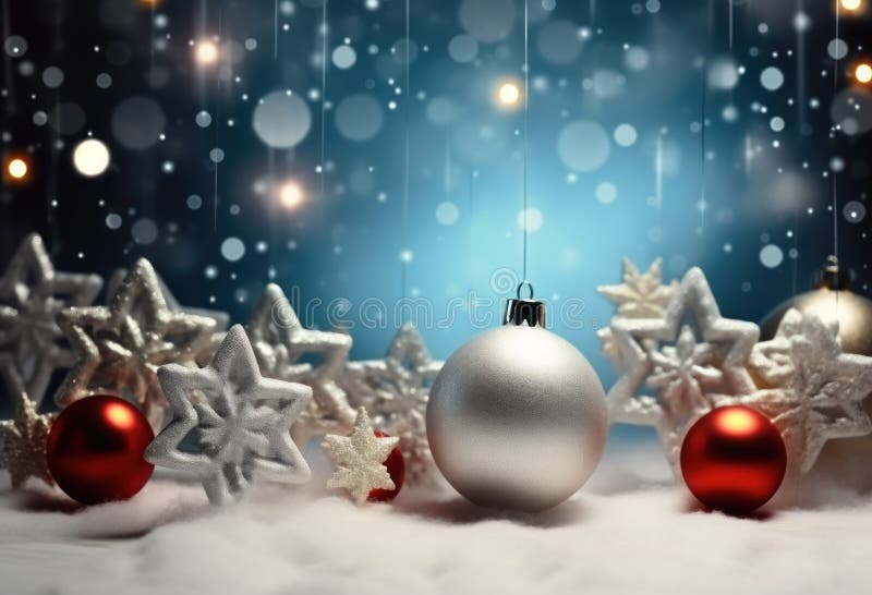 Christmas background with New Year decorations stock photography
