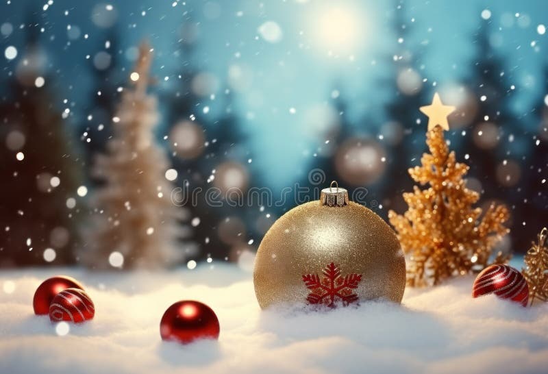 Christmas background with New Year decorations stock image