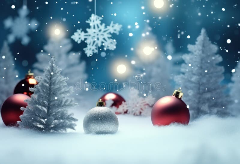 Christmas background with New Year decorations stock images