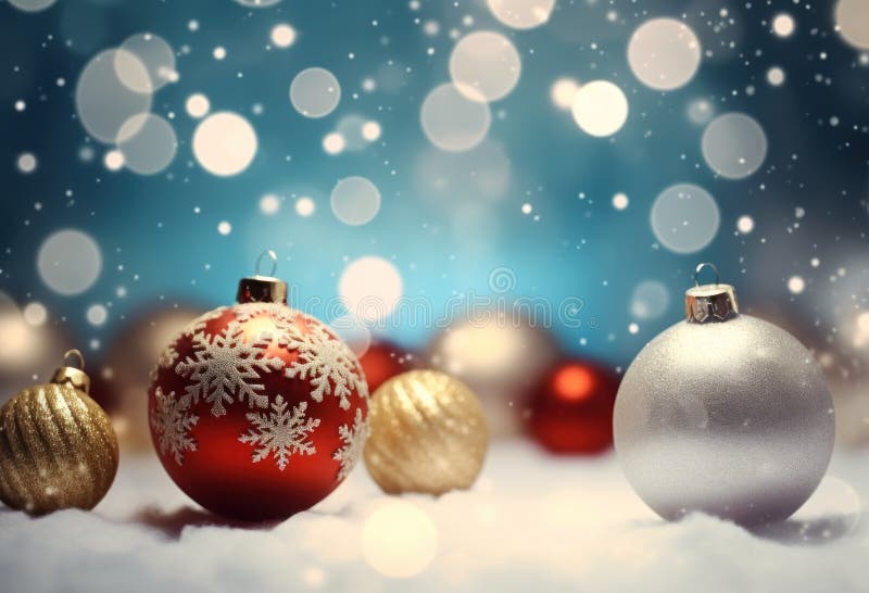 Christmas background with New Year decorations stock photography