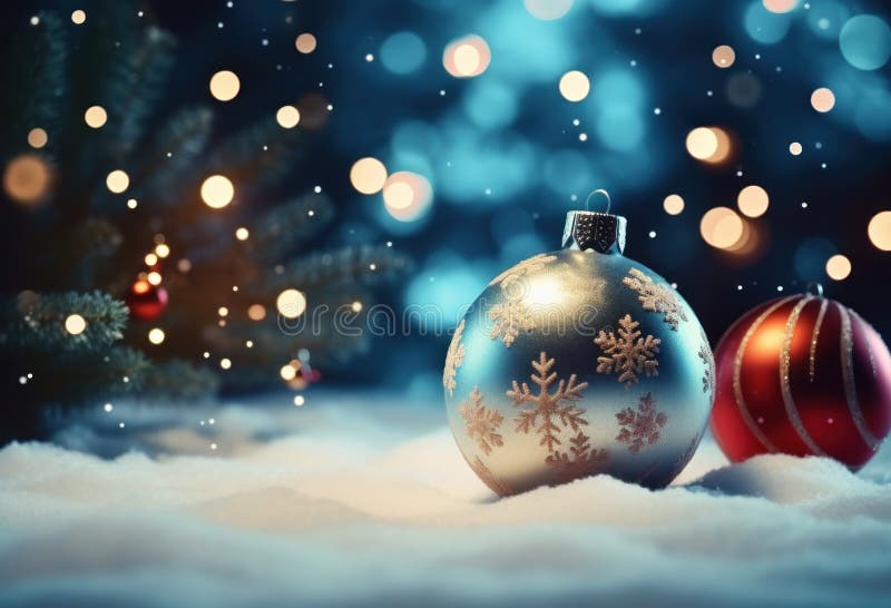 Christmas background with New Year decorations royalty free stock photos