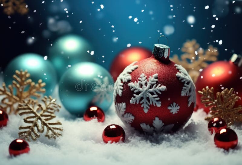 Christmas background with New Year decorations stock photography