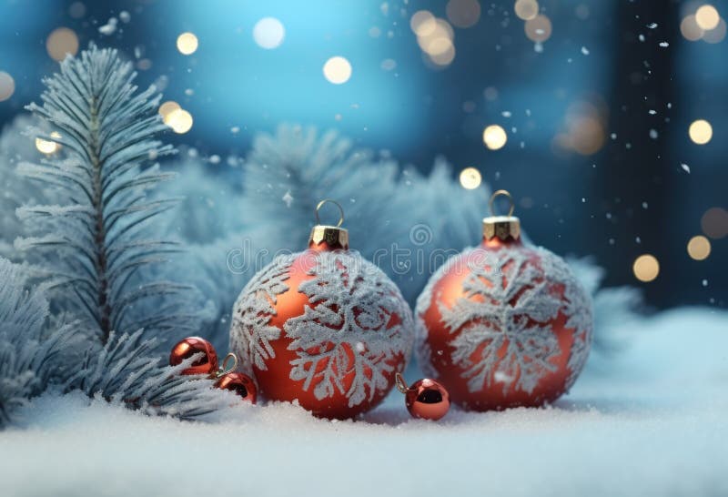 Christmas background with New Year decorations royalty free stock photo