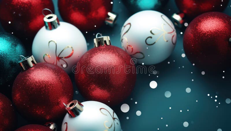 Christmas background with New Year decorations stock image