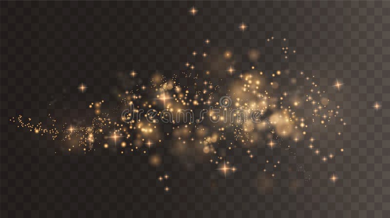 Gold dust with shiny particles Royalty Free Vector Image