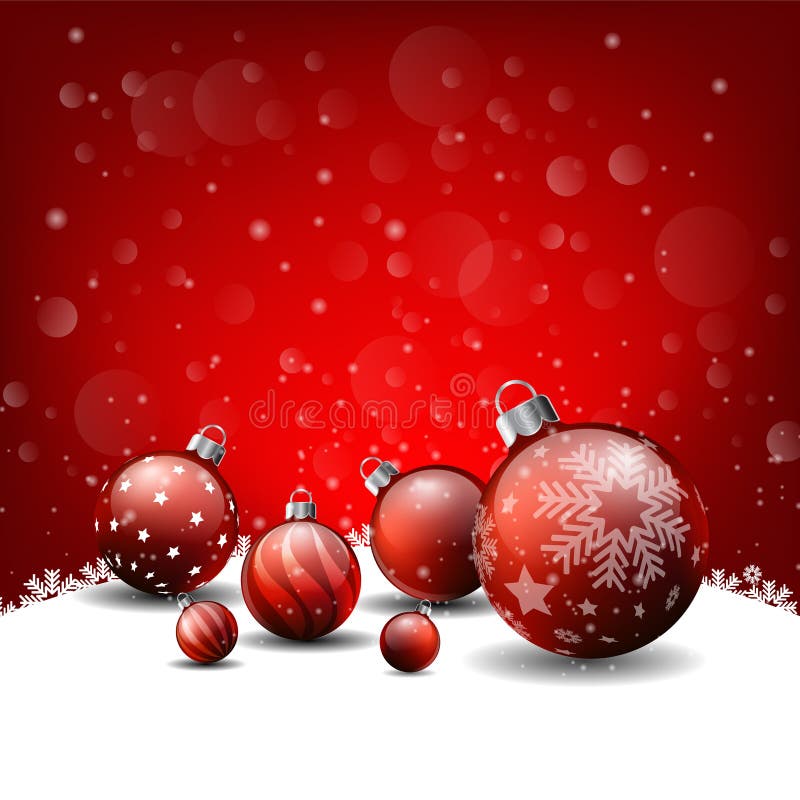 Christmas background, red background Happy New Year royalty free illustration