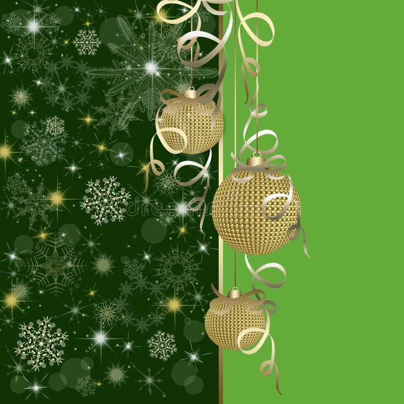 Christmas Decoration Border with White Snowflake, Christmas Ball, Stars ...