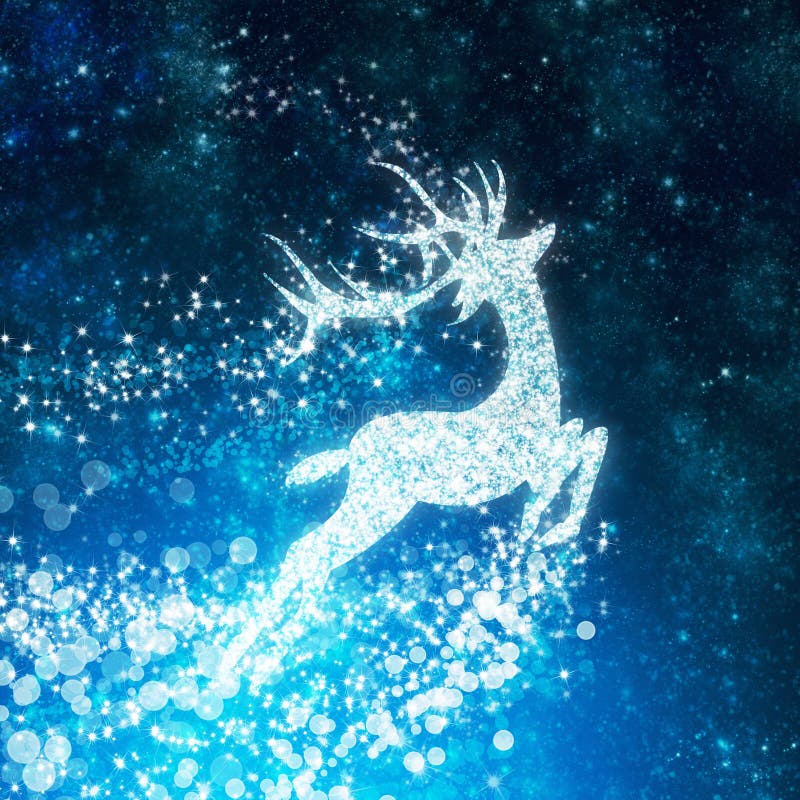 Christmas Background ,reindeer Design Stock Illustration Illustration