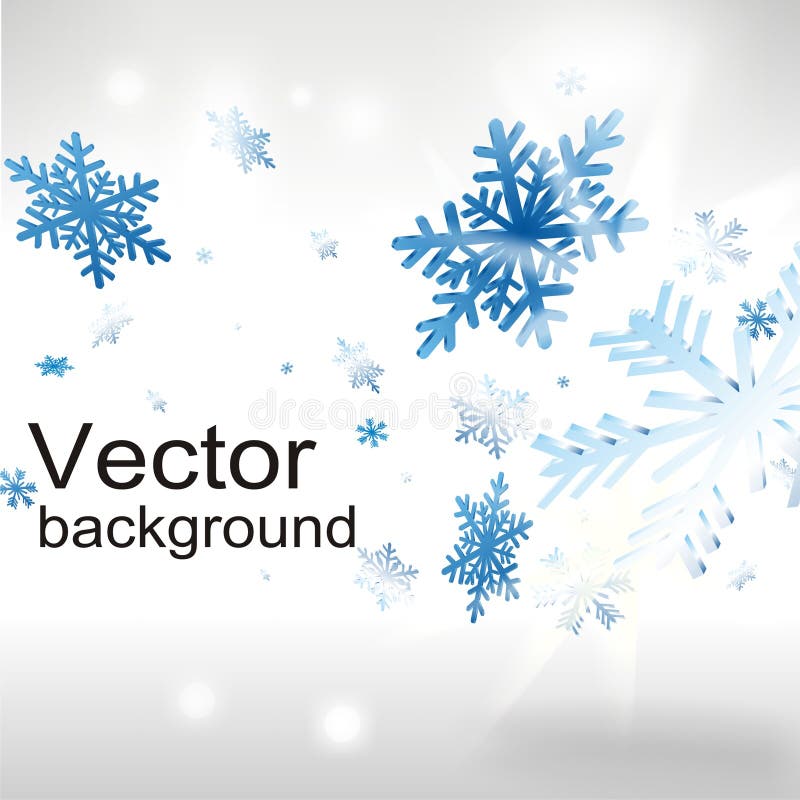 Christmas background with snowflakes