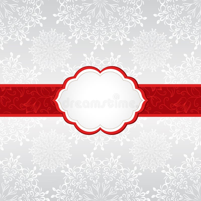 Christmas background with snowflakes.