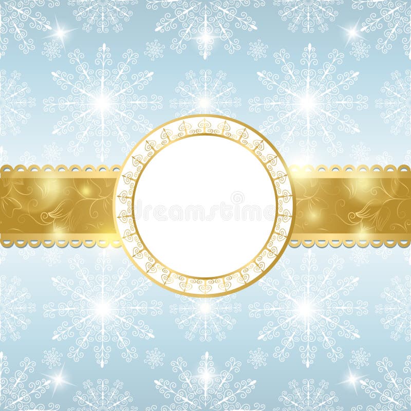 Christmas background with snowflakes.