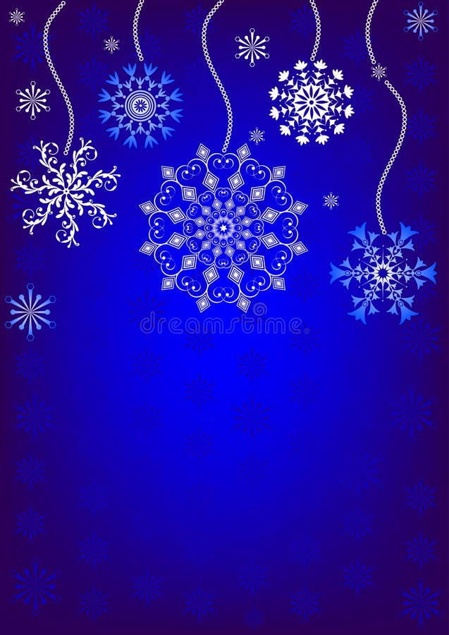 Christmas background with snowflakes (vector)