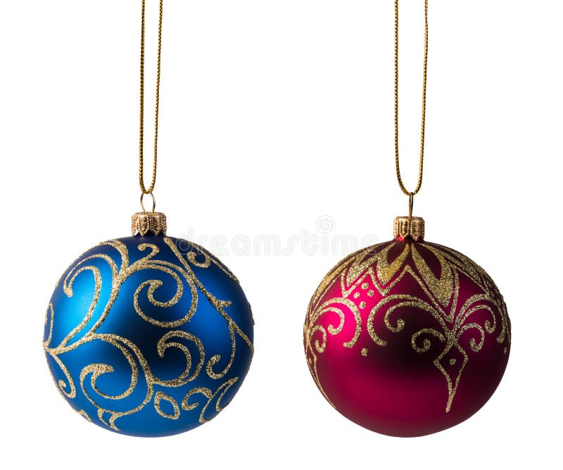 Christmas bal on white stock image. Image of celebration - 104610451