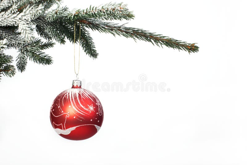 Christmas Ball On Christmas Tree Picture. Image 17879896