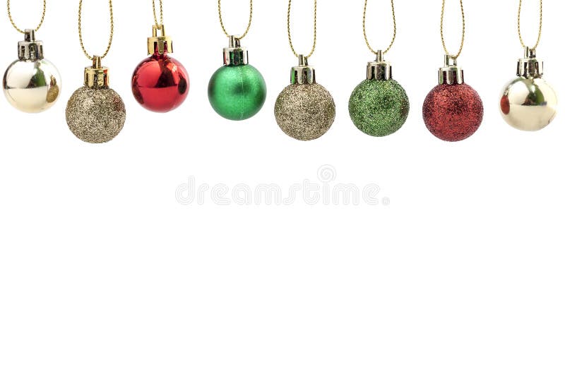 Christmas Ball Decoration.Holiday Decoration on White Background