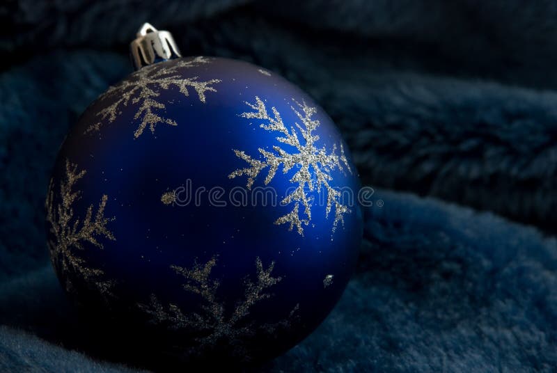 Christmas ball on fur