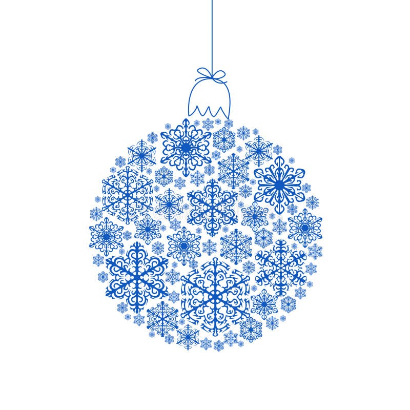 Christmas ball on white background