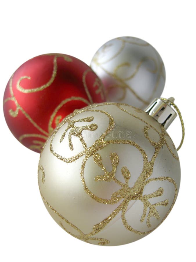 Christmas Balls stock image. Image of traditional, gold 1506173