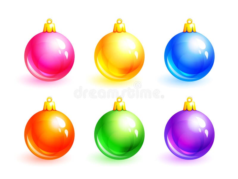 Cartoon Christmas Ornaments Stock Illustration - Illustration of ...