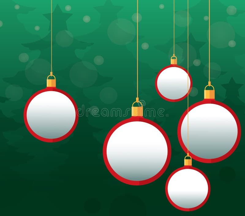 Christmas Balls Background Vector Stock Vector - Illustration of eps10