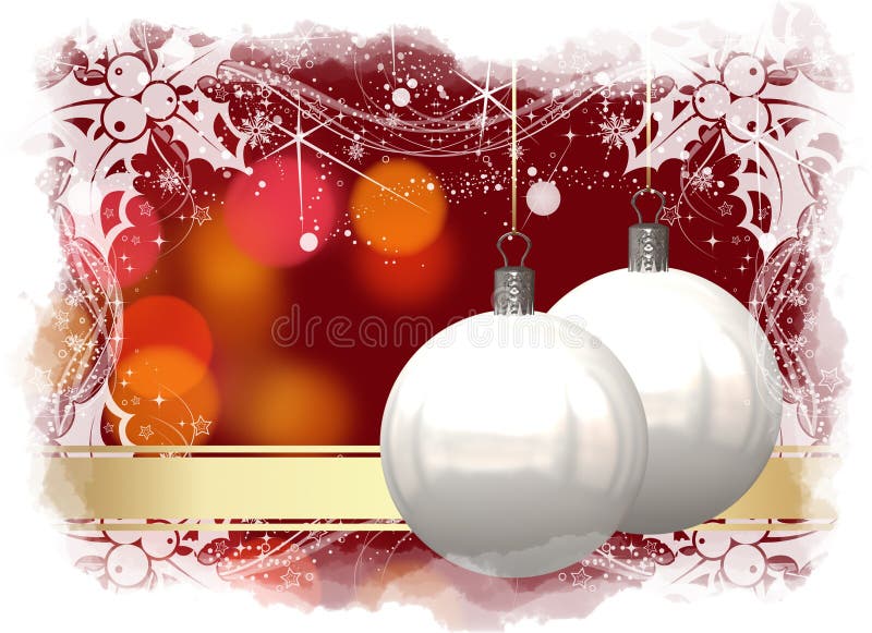 Christmas balls card