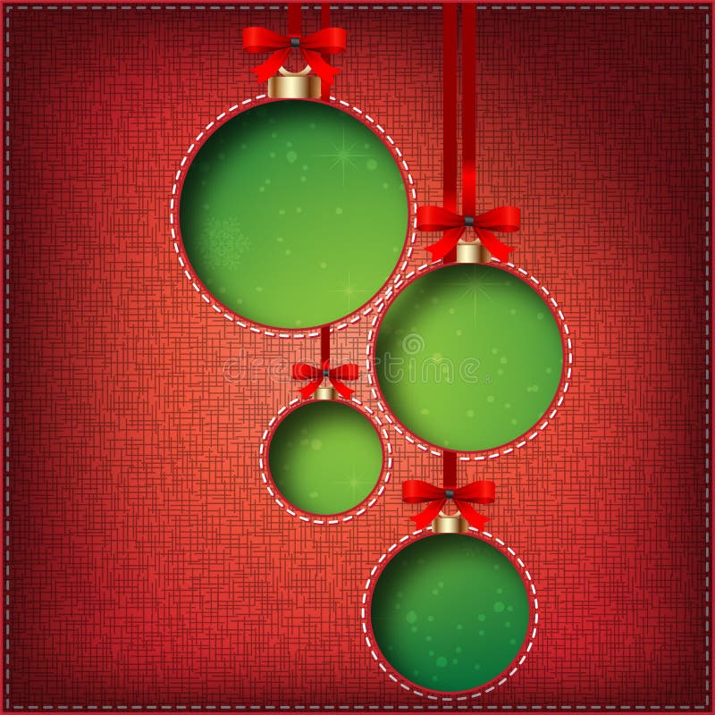 Christmas Balls (cut the textile)