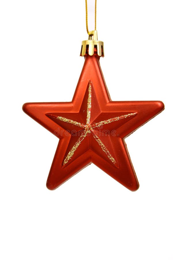 Christmas balls on a white bac