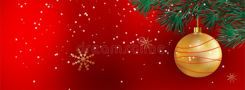 Christmas Banner With Sparkle Christmas Balls - Illustration For Facebook  Cover - Vector Stock Illustration - Illustration Of Background, Bauble:  165315103