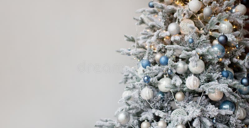 Christmas banner with Christmas tree